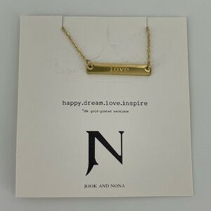 Gold-Plated 'Love' Necklace